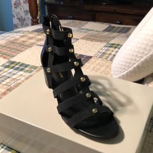 Block Heel Gladiator Style Sandals